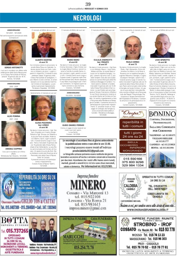 Ricordiamo i nostri cari defunti