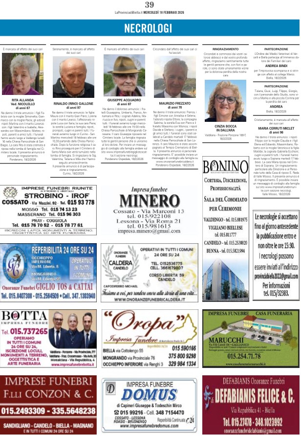 Ricordiamo i nostri cari defunti