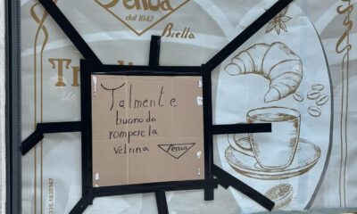 Sfonda la vetrina del bar per... una bottiglia di Vermut