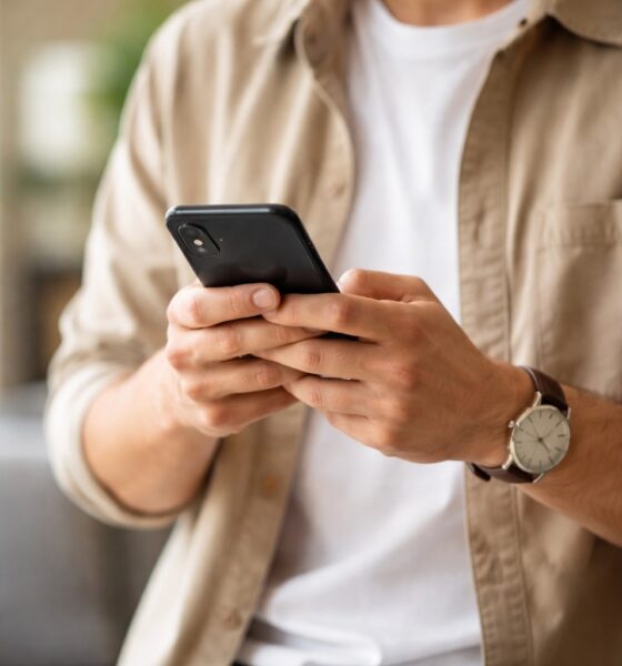 Persona con smartphone