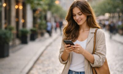 Ragazza con smartphone