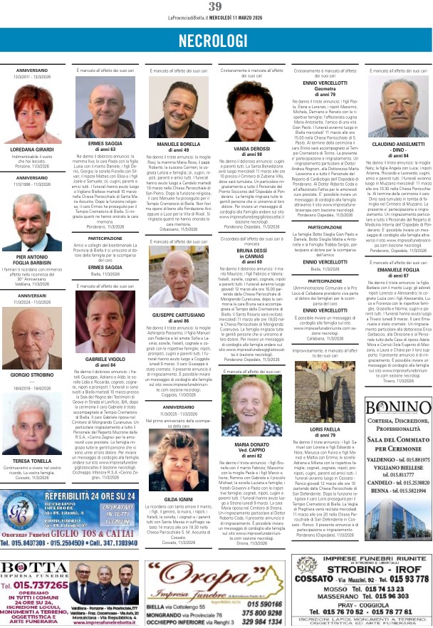 Ricordiamo i nostri cari defunti