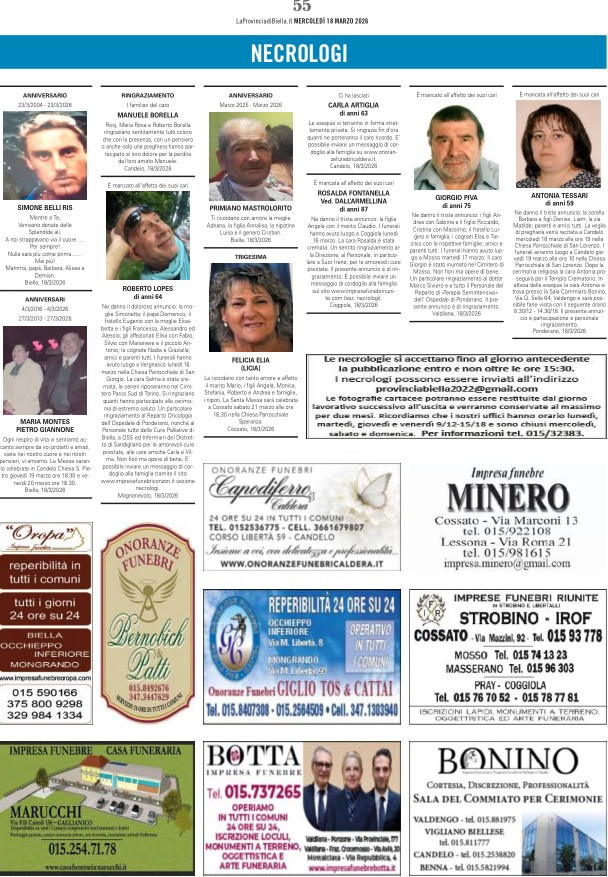 Ricordiamo i nostri cari defunti