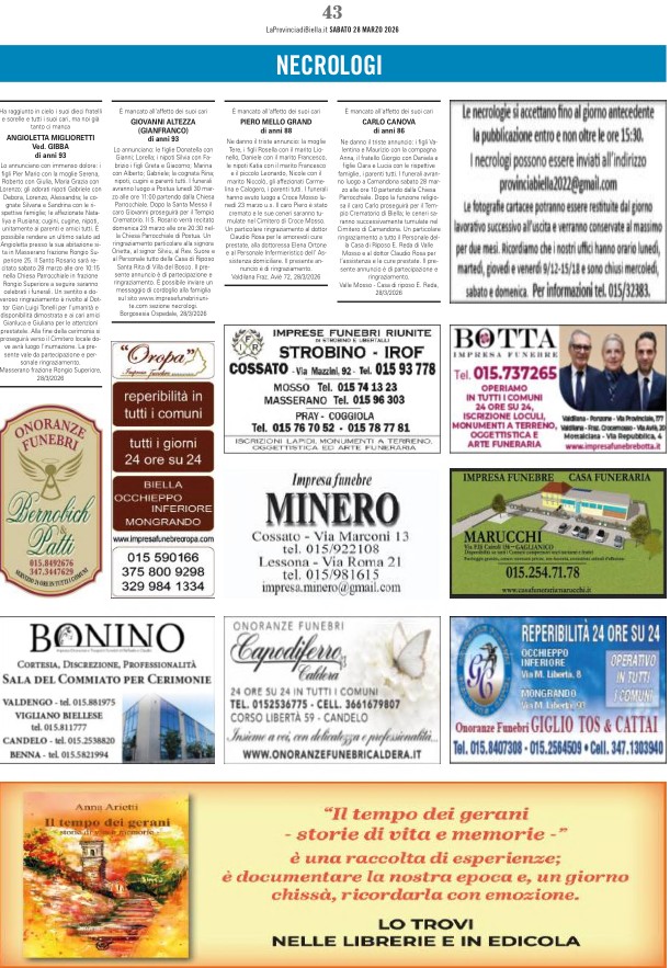 Ricordiamo i nostri cari defunti