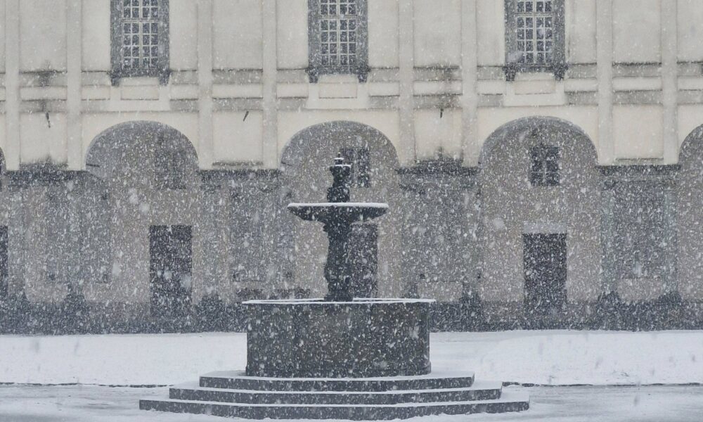 A Oropa c'è la neve