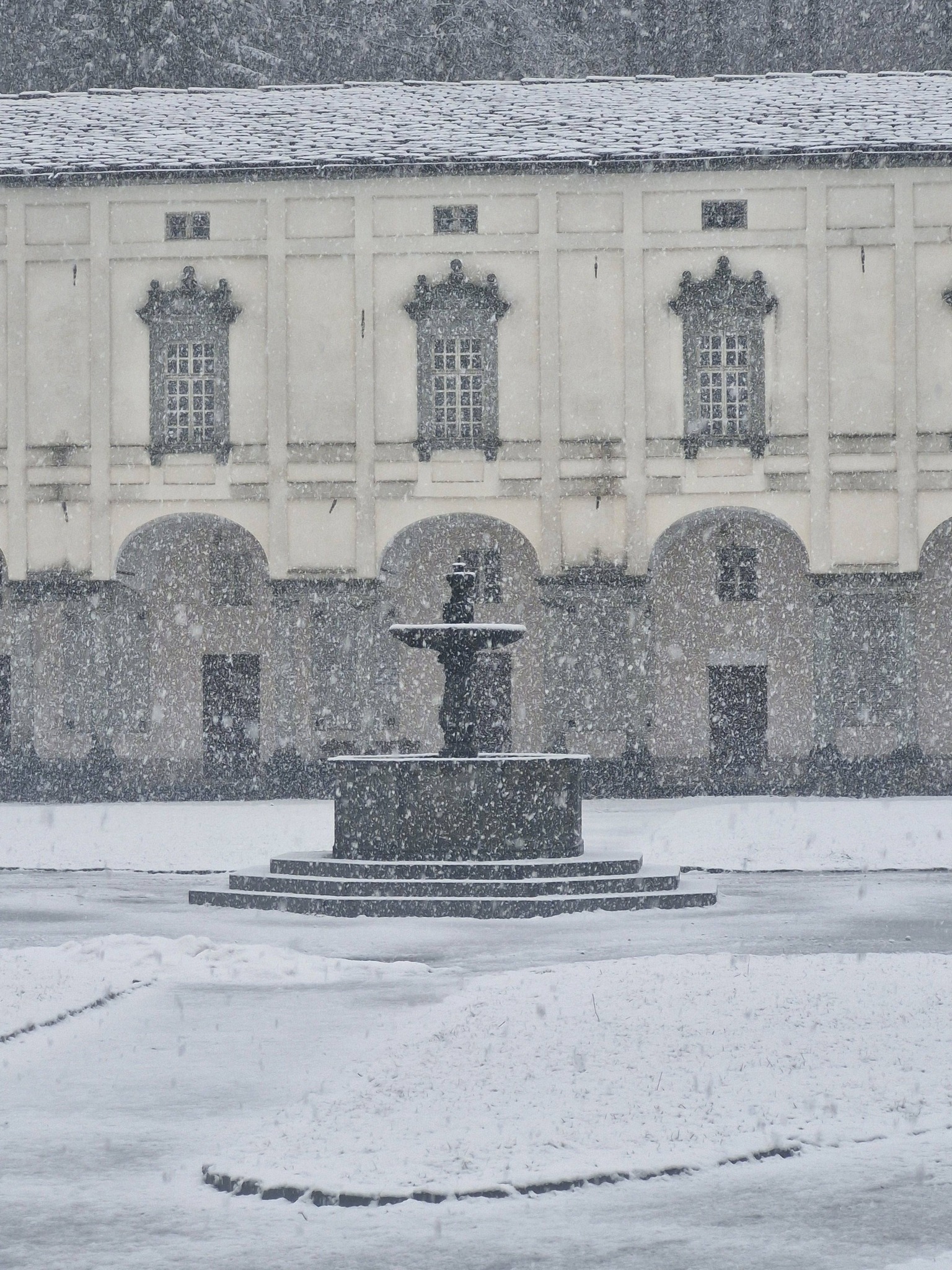 A Oropa c'è la neve