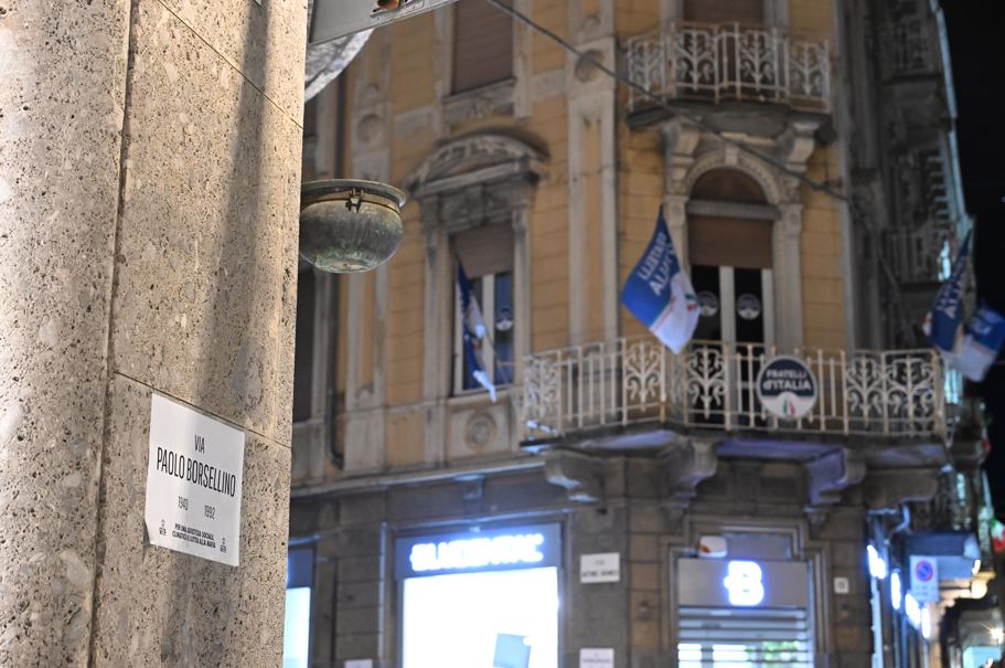 Reintitolate le vie del centro di Biella alle vittime della mafia - FOTO