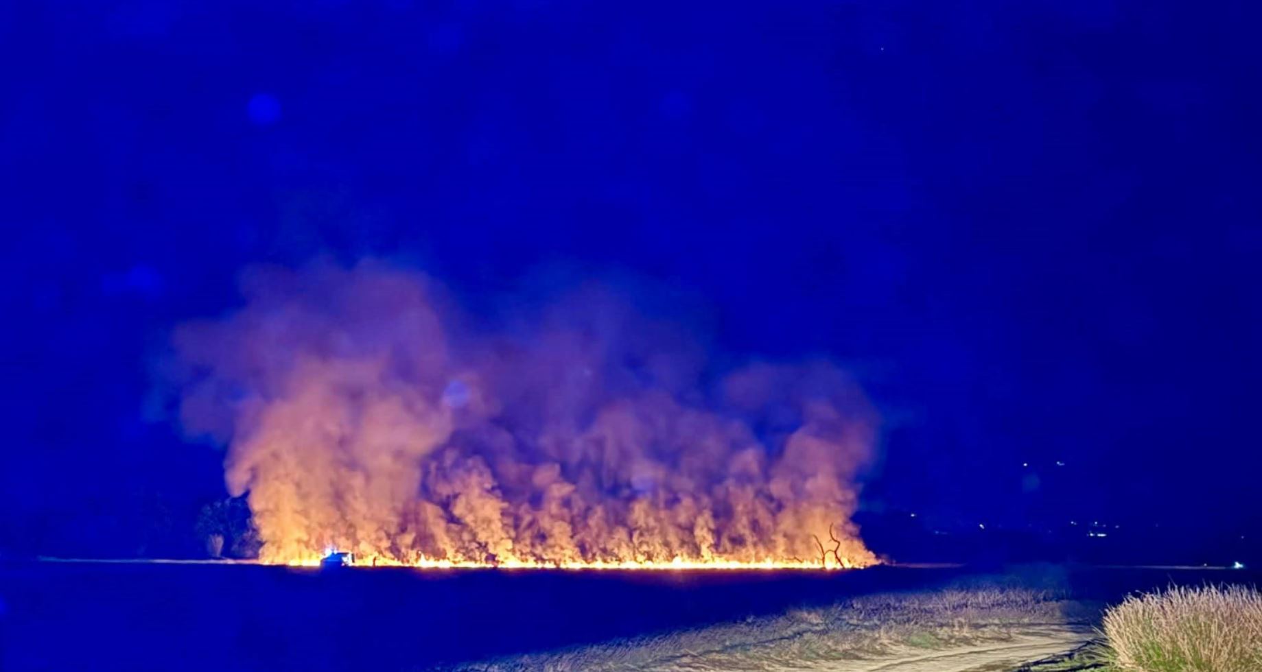 La mano di un piromane appicca il fuoco in Baraggia?