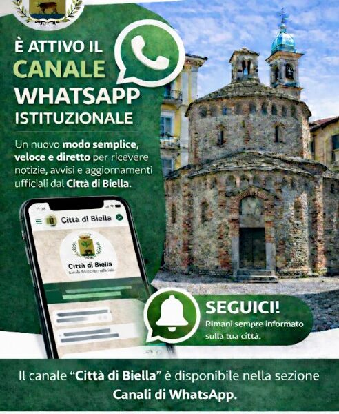 biella canale whatsapp