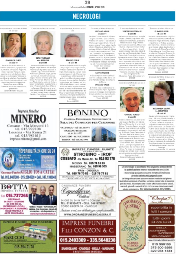 Ricordiamo i nostri cari defunti