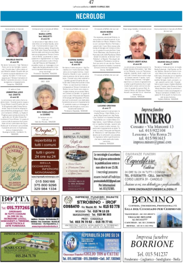 Ricordiamo i nostri cari defunti