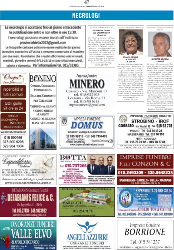 Ricordiamo i nostri cari defunti