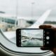 Passeggero fotografa dall'interno dell'aereo
