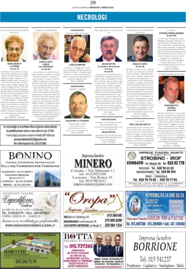 Ricordiamo i nostri cari defunti