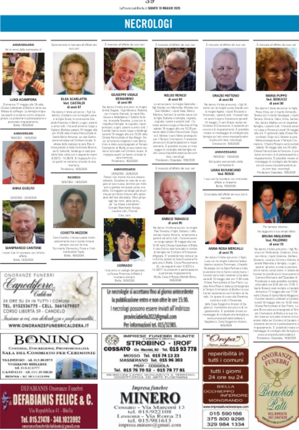 Ricordiamo i nostri cari defunti