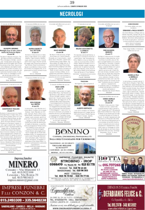 Ricordiamo i nostri cari defunti