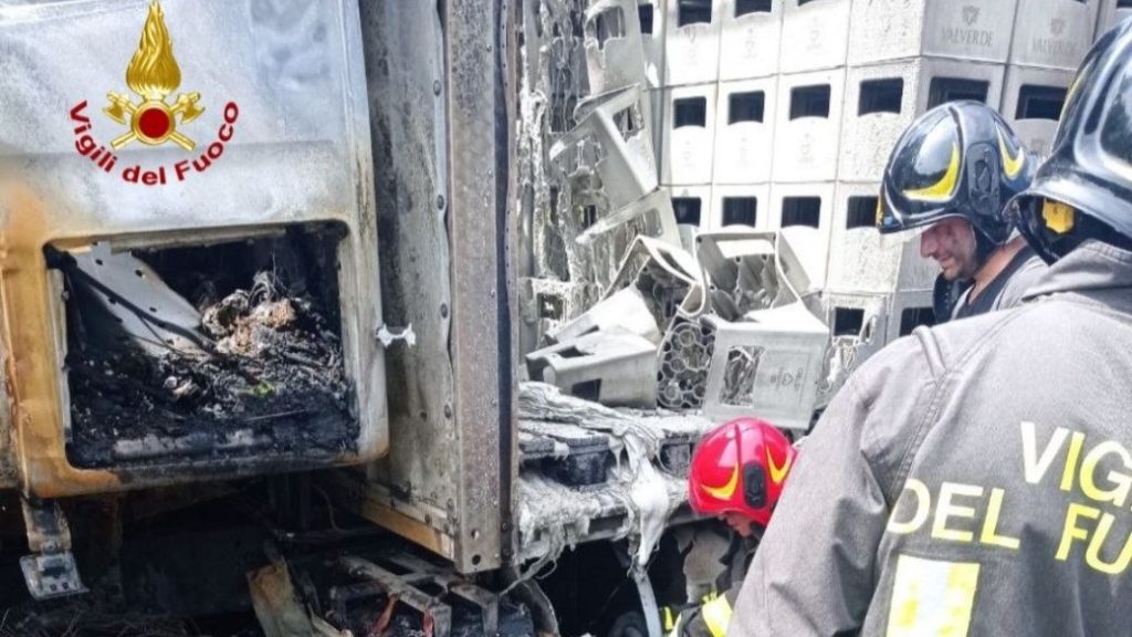 camion a fuoco