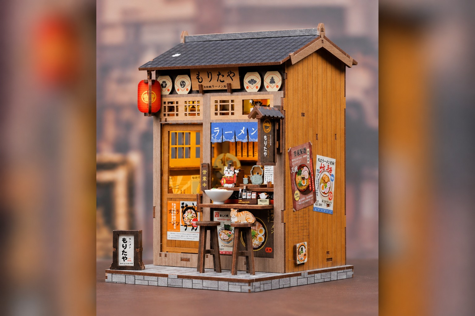 Book Nook di un negozio di ramen