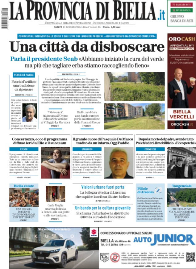 tutte le notizie della provincia di biella