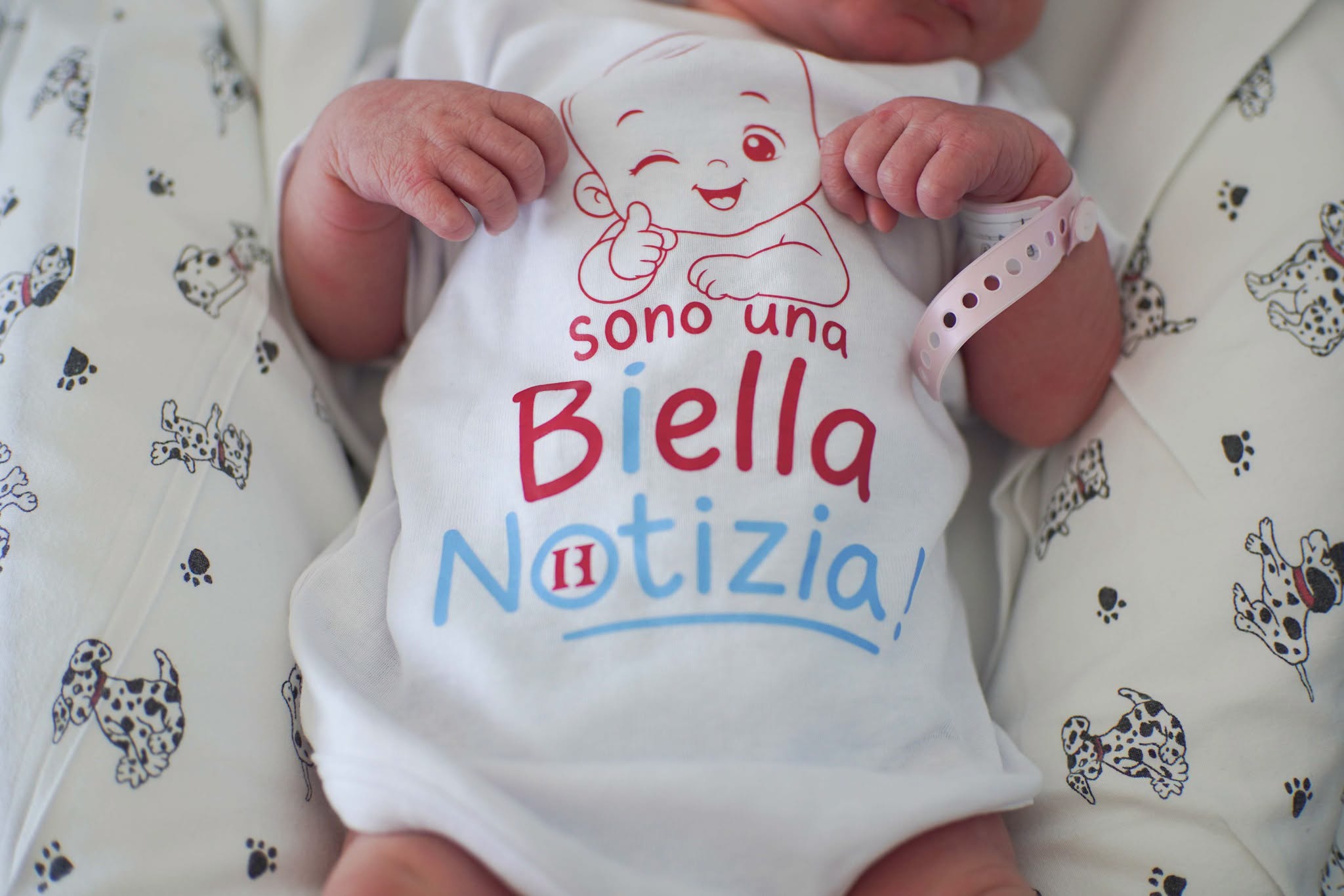 simbolico “benvenuto” da parte dell'Ospedale e della comunità biellese