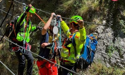 Infortunio sulla ferrata, intervengono i soccoritori