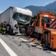 Camion travolge un cantiere sull’autostrada