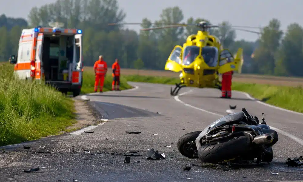 Drammatico schianto tra moto: un centauro lotta tra la vita e la morte