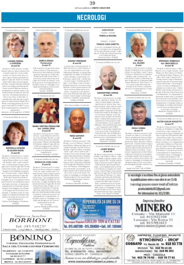 Ricordiamo i nostri cari defunti