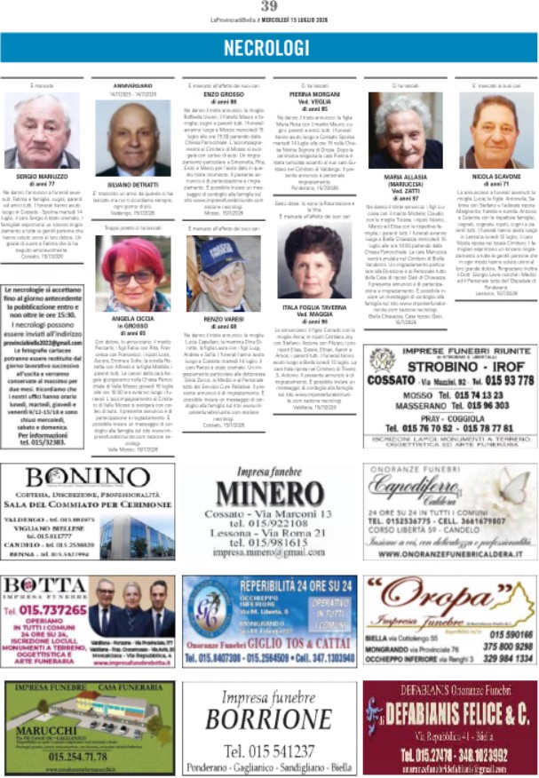 Ricordiamo i nostri cari defunti