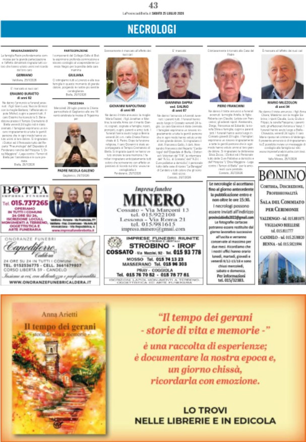 Ricordiamo i nostri cari defunti