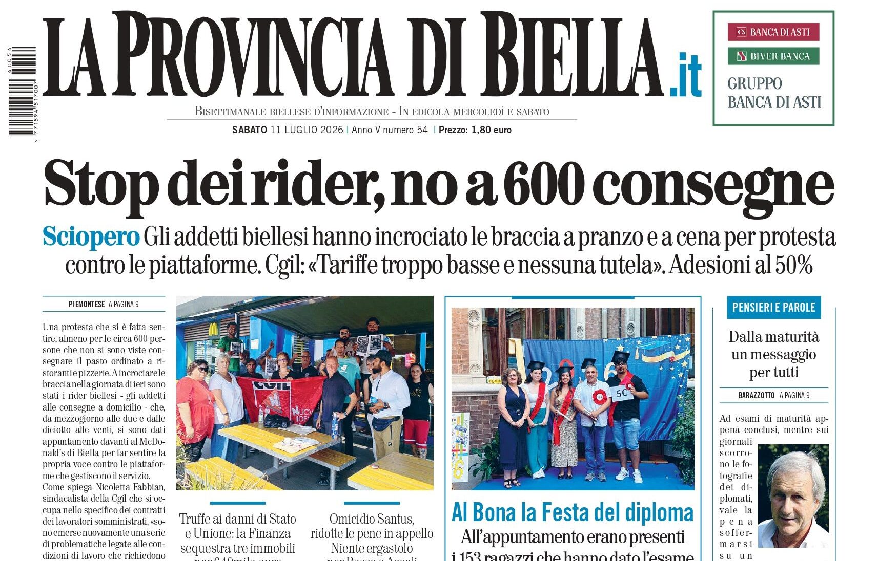 prima pagina