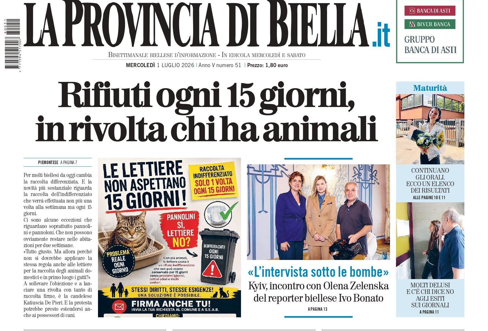 prima pagina