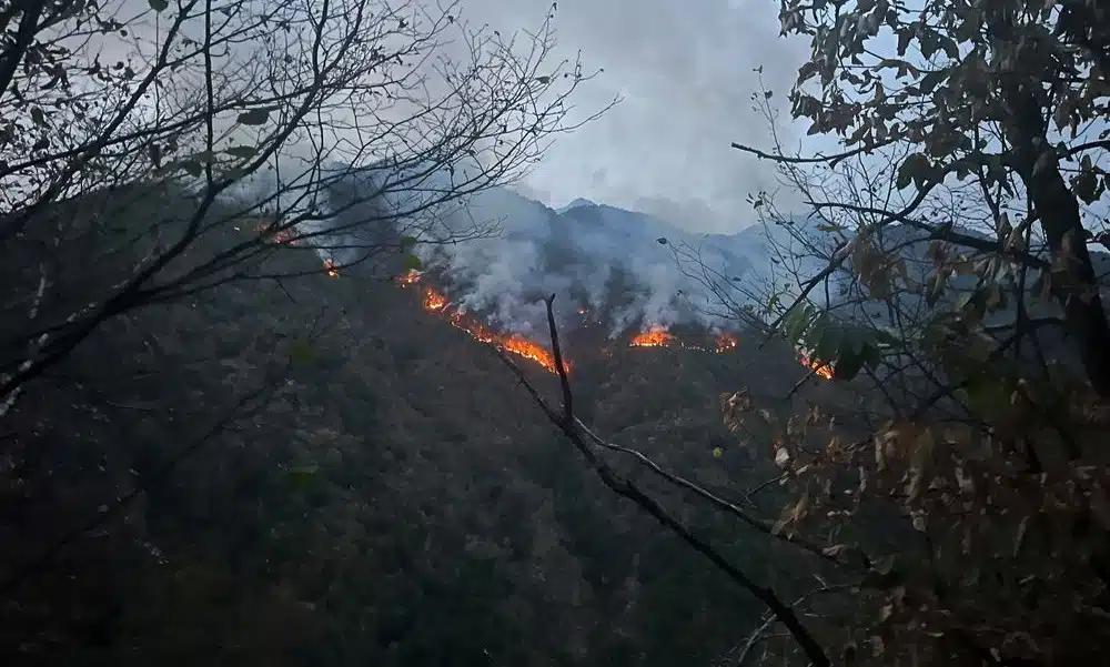 Il fuoco è sempre più vicino a Coggiola - FOTOGALLERY