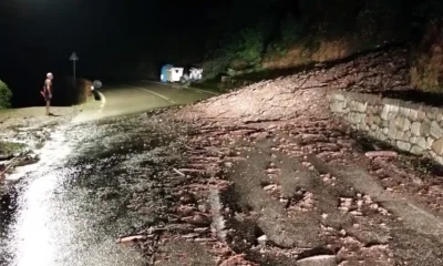 Temporale in Valsesia, pietre e fango invadono le strade provinciali