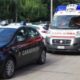 Ambulanza verso l'ospedale scortata dai carabinieri