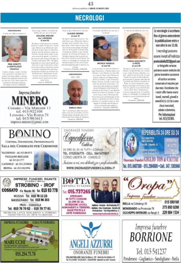 Ricordiamo i nostri cari defunti