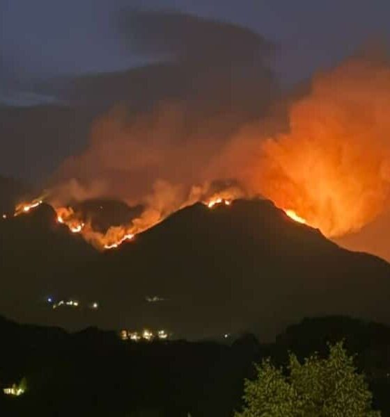 Il fuoco avanza, notte di paura in Valsessera