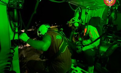 Distacco di rocce, due alpinisti messi in salvo con l'elicottero