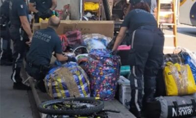 bloccato carico di bici rubate