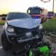scontro tra moto e pick up