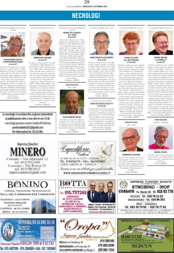 Ricordiamo i nostri cari defunti