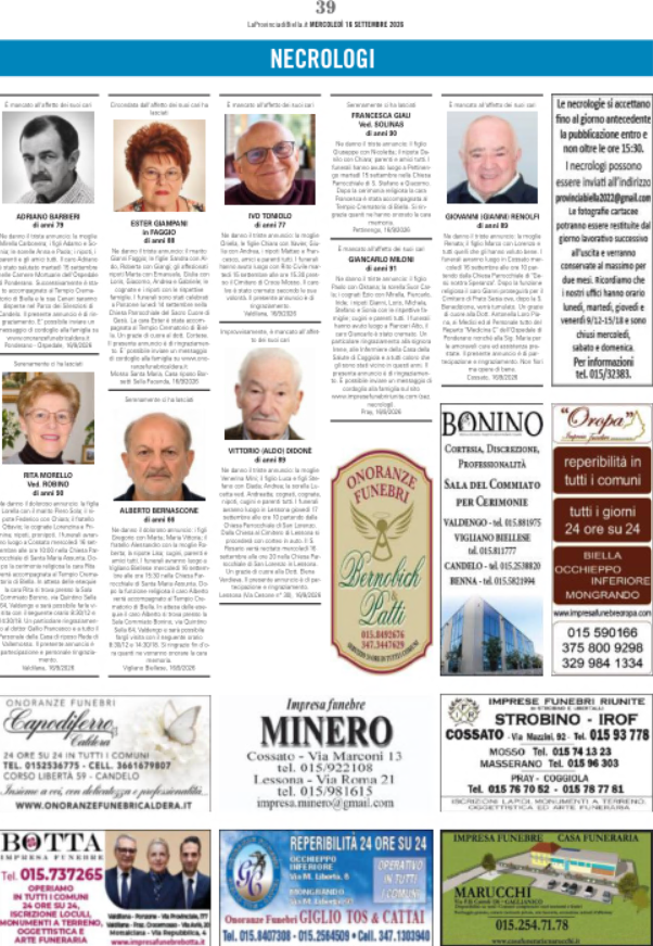 Ricordiamo i nostri cari defunti