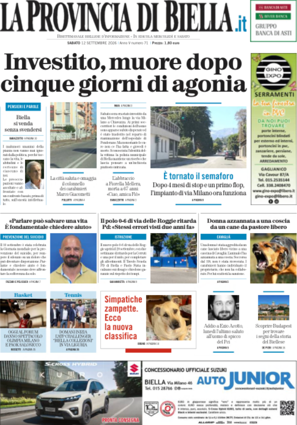 ieri avete perso la provincia di biella
