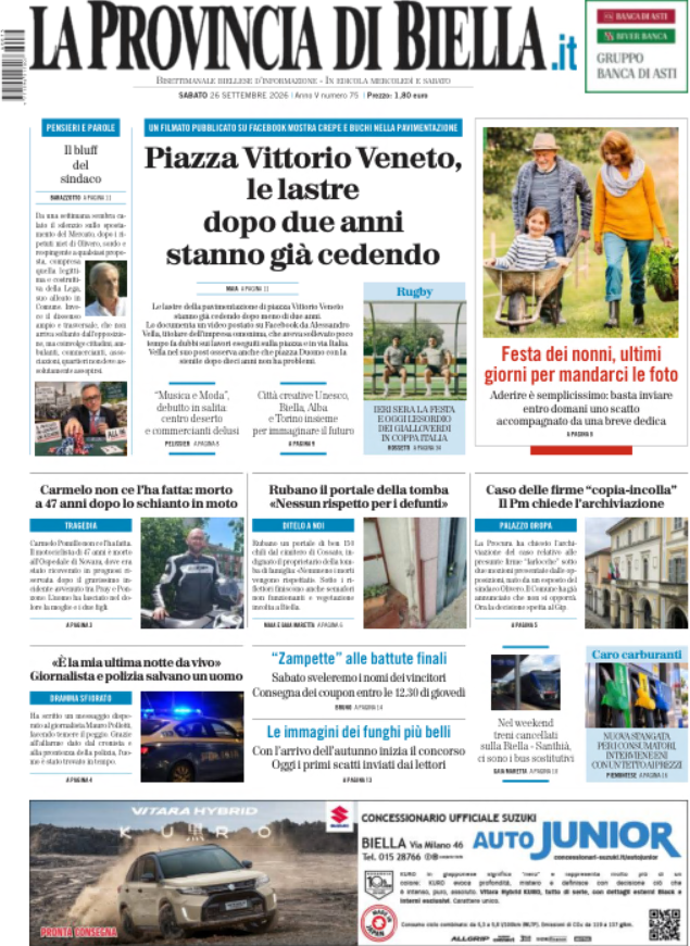 tutte le notizie della provincia