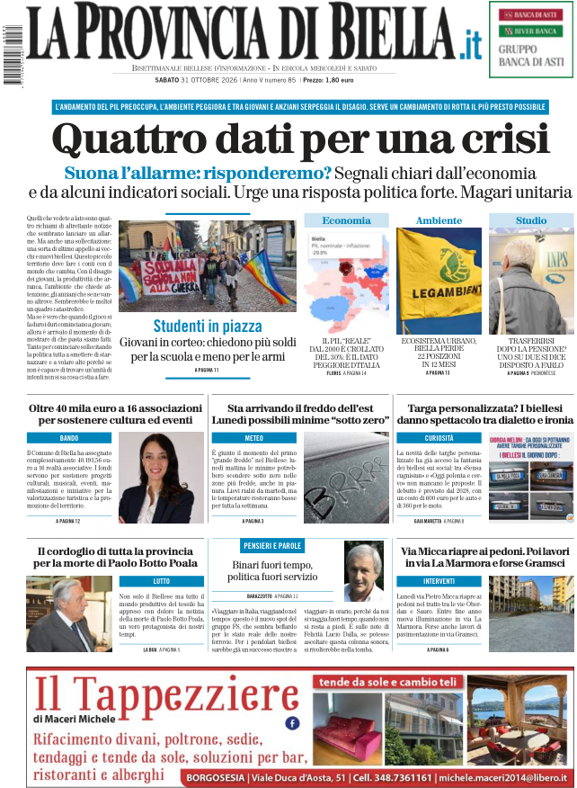 tutte le notizie della provincia di biella